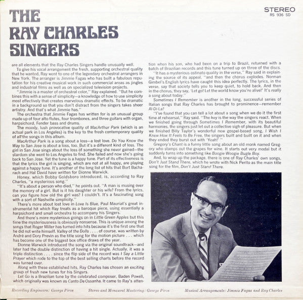 The Ray Charles Singers - MacArthur Park | Mint (M) Mint (M)-