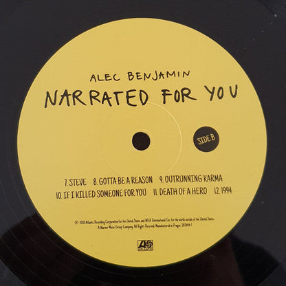 Alec Benjamin - Narrated For You | Mint (M) Mint (M)-
