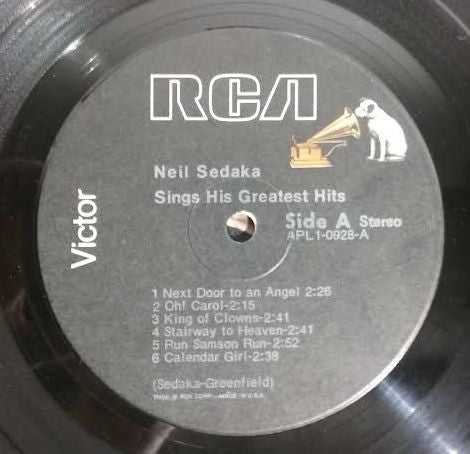 Neil Sedaka Sings His Greatest Hits *SEALED* | Mint (M) Mint (M)-