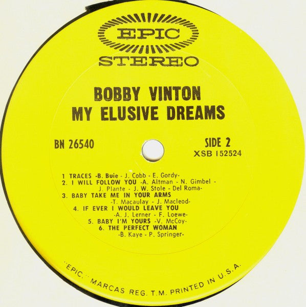 Bobby Vinton - My Elusive Dreams | Mint (M) Mint (M)-