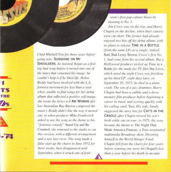 AM Gold - #1 Hits Of The '70s: '70-'74 *CD* | Mint (M) Mint (M)-