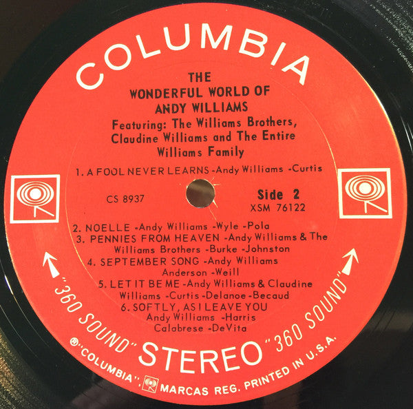 The Wonderful World Of Andy Williams | Mint (M) Near Mint (NM)-