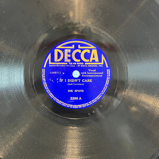 The Ink Spots - If I Didn't Care / Knock Kneed Sal (On The Mourner's Bench) | Excellent (EX) Generic--