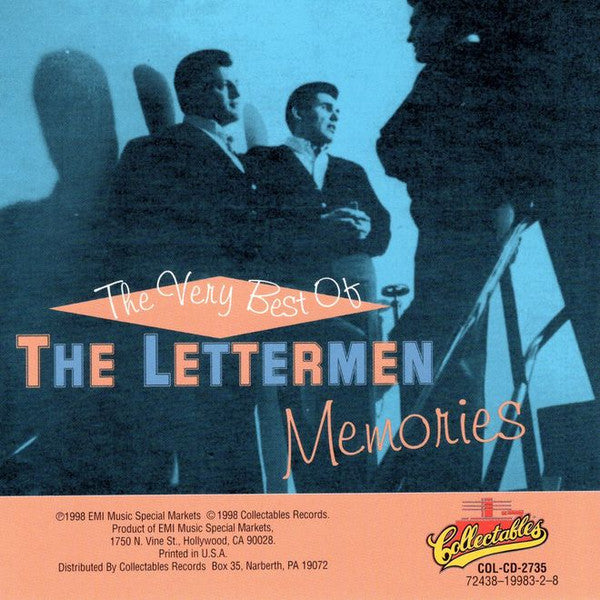 The Lettermen - The Very Best Of The Lettermen - Memories (CD) | Excellent+ (EX+) Near Mint- (NM-)--