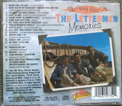 The Lettermen - The Very Best Of The Lettermen - Memories (CD) | Excellent+ (EX+) Near Mint- (NM-)--