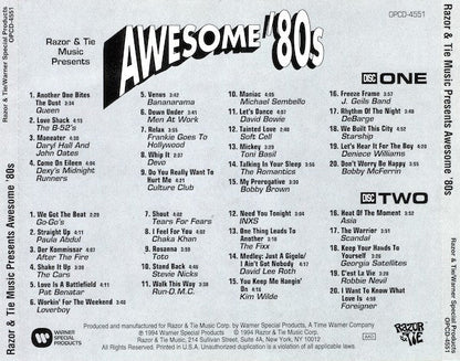 Various - Awesome '80s (2xCD) | Excellent+ (EX+) Excellent+ (EX+)-