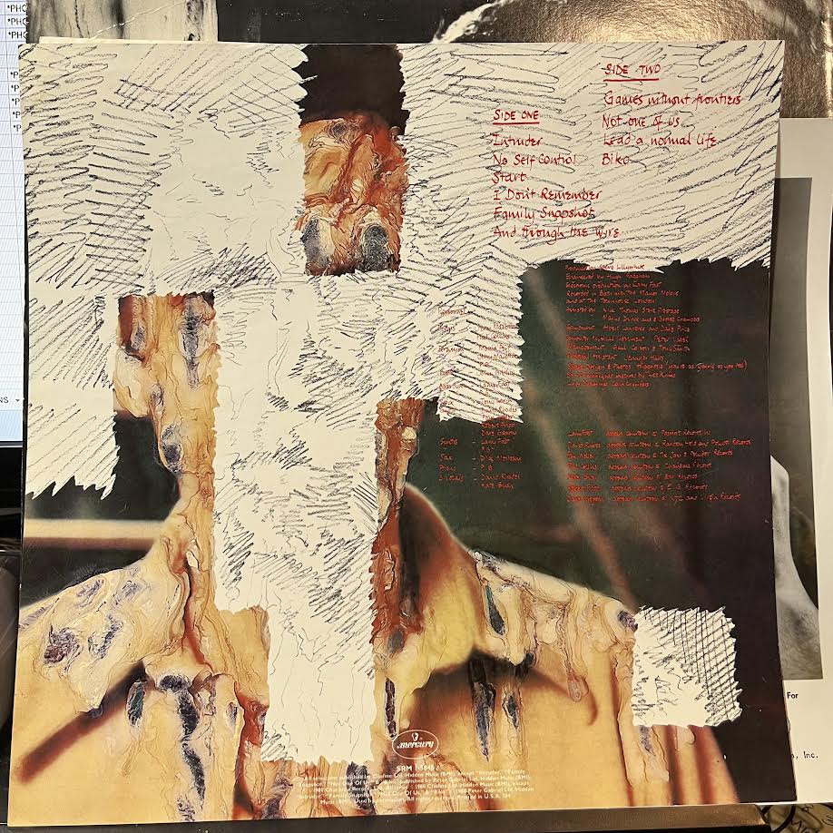 Peter Gabriel (VINYL) | Excellent (EX) Excellent+ (EX+)--