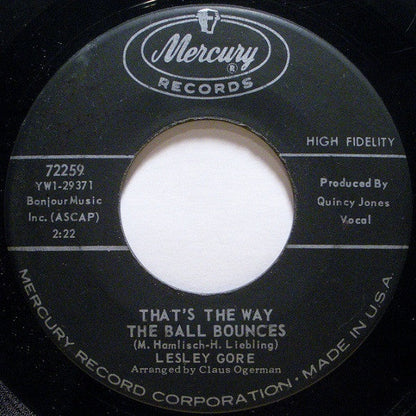 Lesley Gore - That's The Way Boys Are (7" VINYL) | Excellent (EX) Near Mint (NM)--