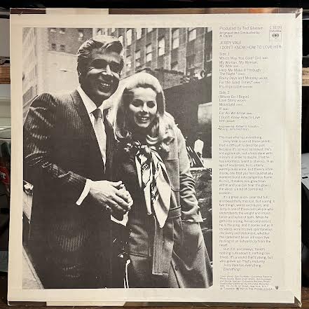 Jerry Vale - I Don't Know How To Love Her (VINYL) *SIGNED* | Excellent (EX) Excellent (EX)--