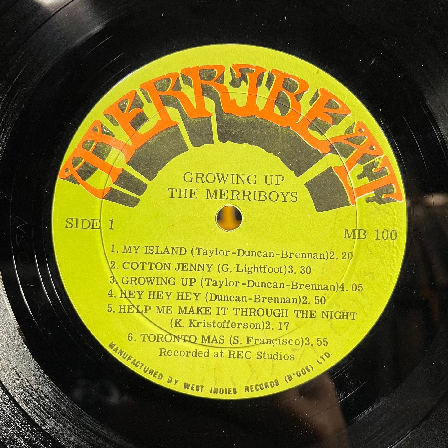 The Merriboys - Growing Up *SIGNED* | Excellent (EX) Very Good Plus (VG+)--
