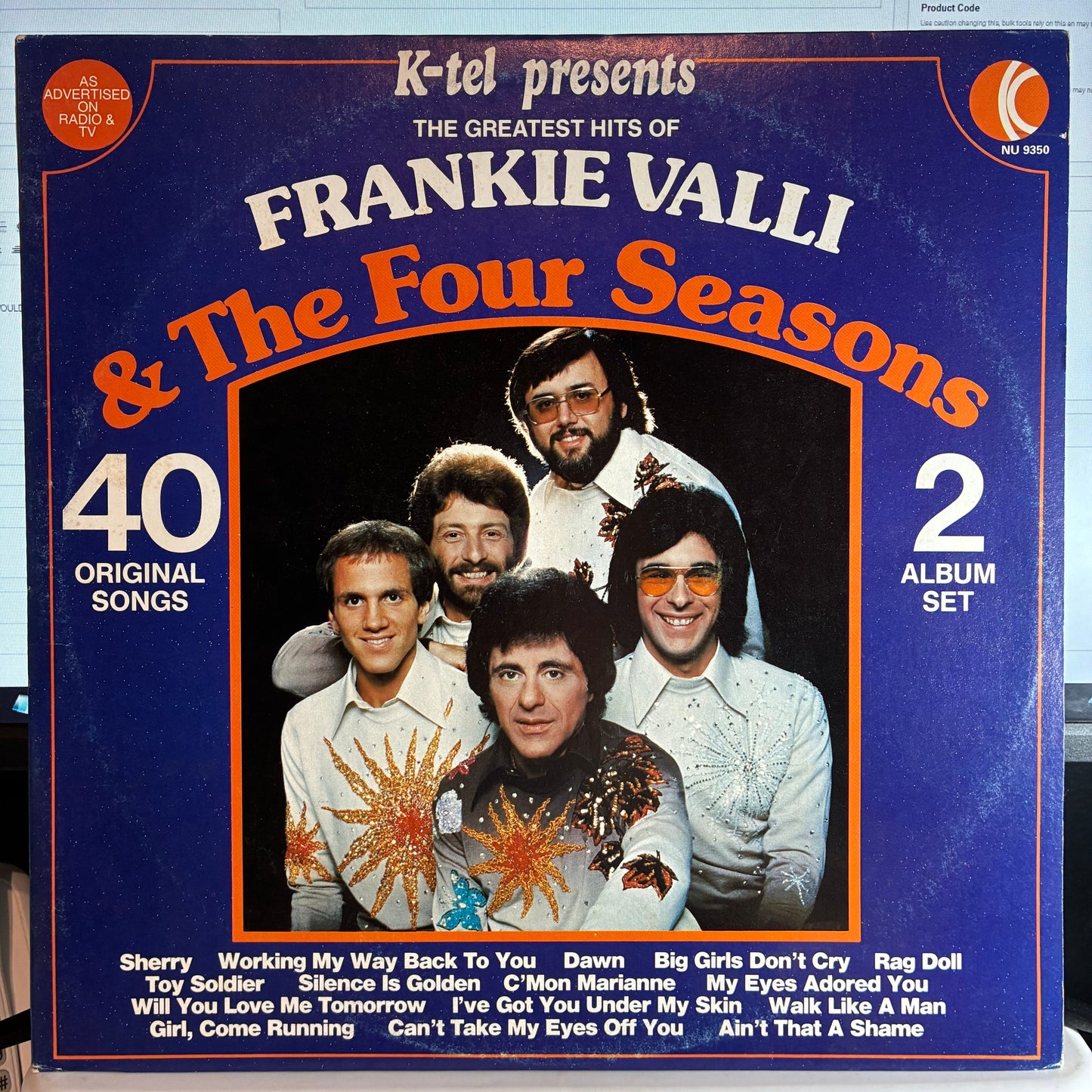 THE FOUR SEASONS - The Greatest Hits Of Frankie Valli & The Four Seasons (2xVINYL) | Excellent (EX) Excellent (EX)-