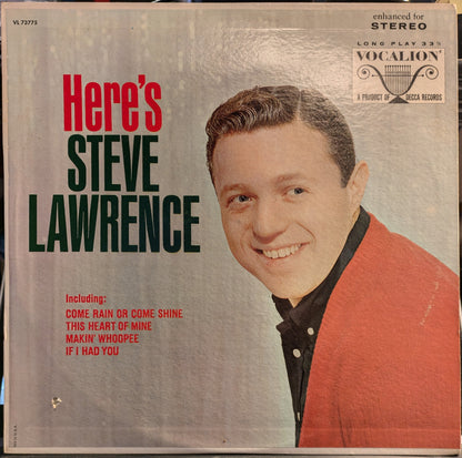 Steve Lawrence (2) - Here's Steve Lawrence | Excellent (EX) Excellent (EX)--