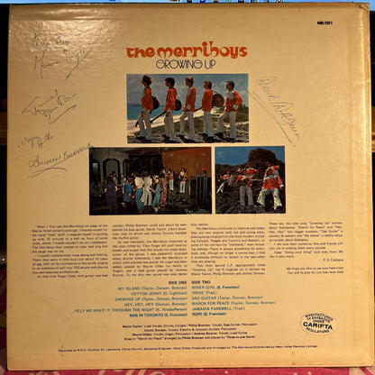 The Merriboys - Growing Up *SIGNED* | Excellent (EX) Very Good Plus (VG+)--