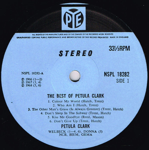 Petula Clark - The Best Of Petula Clark *UK* | Excellent (EX) Excellent (EX)--