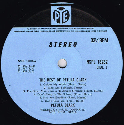 Petula Clark - The Best Of Petula Clark *UK* | Excellent (EX) Excellent (EX)--
