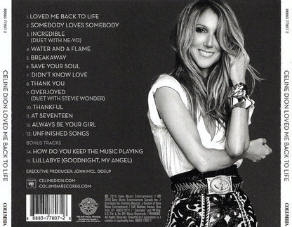 Céline Dion - Loved Me Back To Life (CD) | Excellent (EX) Excellent (EX)--