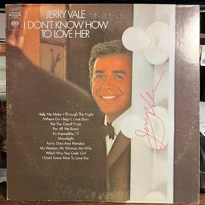 Jerry Vale - I Don't Know How To Love Her (VINYL) *SIGNED* | Excellent (EX) Excellent (EX)--