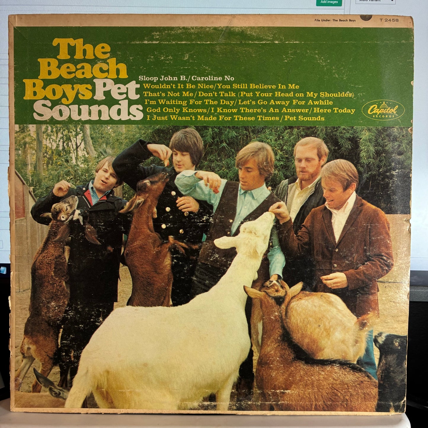 The Beach Boys - Pet Sounds (VINYL) | Good Plus (G+) Very Good (VG)-