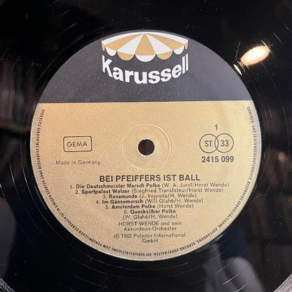 Horst Wende's Akkordeon-Band - Bei Pfeiffers Ist Ball (VINYL) *GERMAN* | Near Mint- (NM-)--