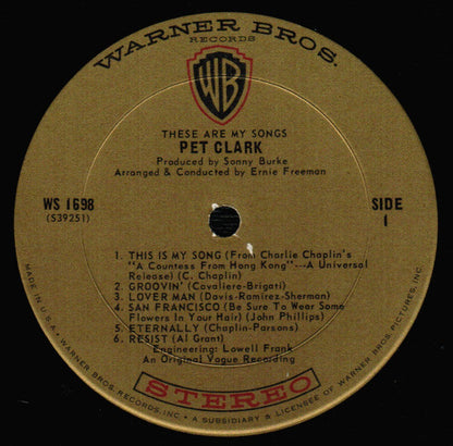 These Are My Songs | Near Mint (NM) Excellent (EX)-