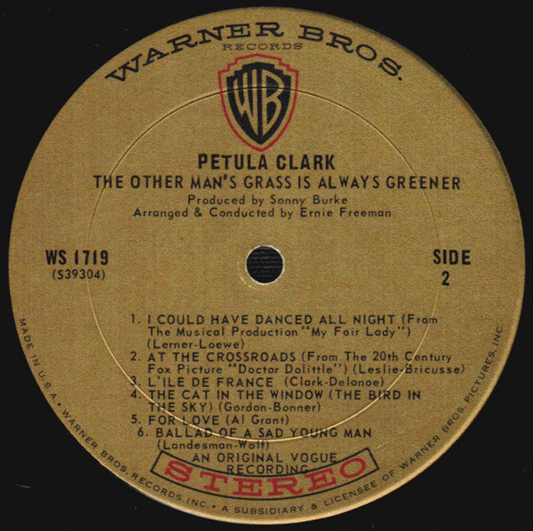Petula Clark - The Other Man's Grass Is Always Greener *STEREO* | Near Mint (NM) Very Good Plus (VG+)-