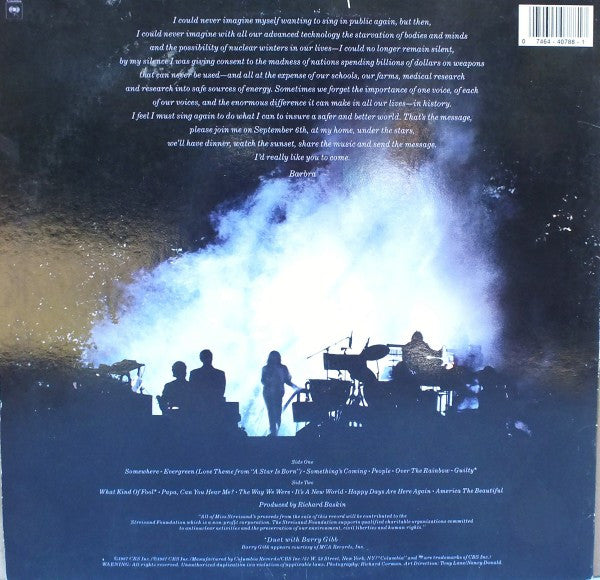 Barbra Streisand - One Voice (VINYL) | Near Mint (NM or M-) Excellent+ (EX+)--