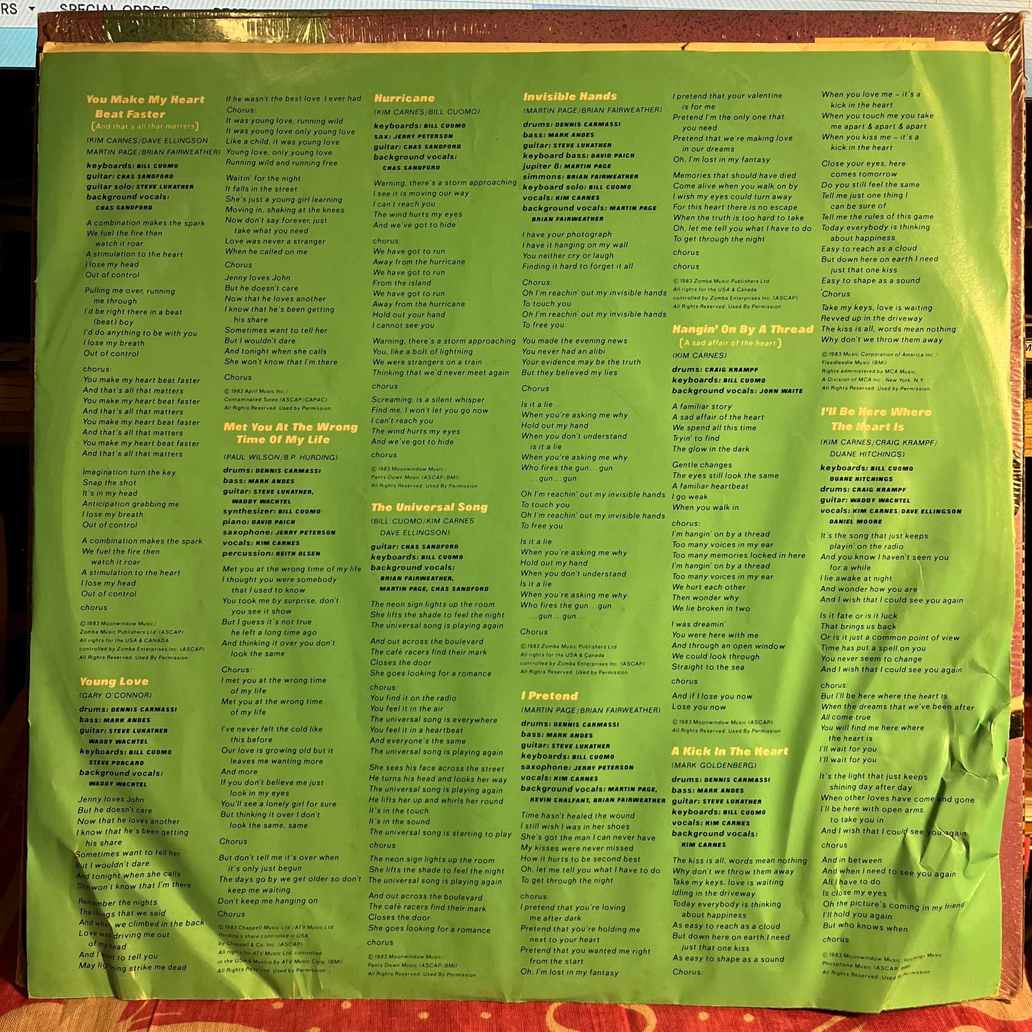 Kim Carnes - Café Racers *SHRINK/HYPE* | Near Mint (NM) Near Mint (NM)-