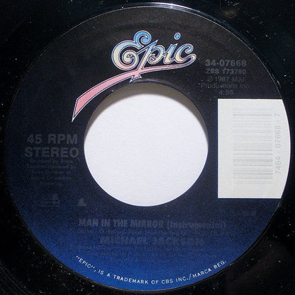 Man In The Mirror (7") | Near Mint (NM) Near Mint (NM)--