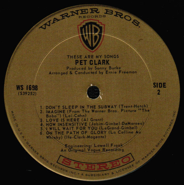 These Are My Songs | Near Mint (NM) Excellent (EX)-