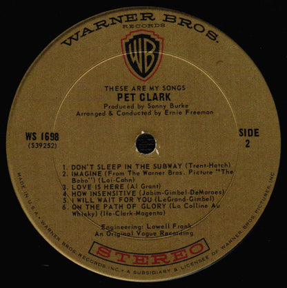 These Are My Songs | Near Mint (NM) Excellent (EX)-