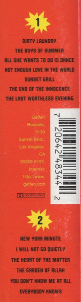 Don Henley - Actual Miles (Henley's Greatest Hits) *CASSETTE* | Near Mint (NM) Near Mint (NM)-