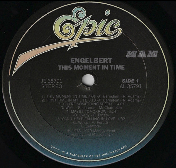 Engelbert Humperdinck - This Moment In Time | Near Mint (NM) Near Mint (NM)-