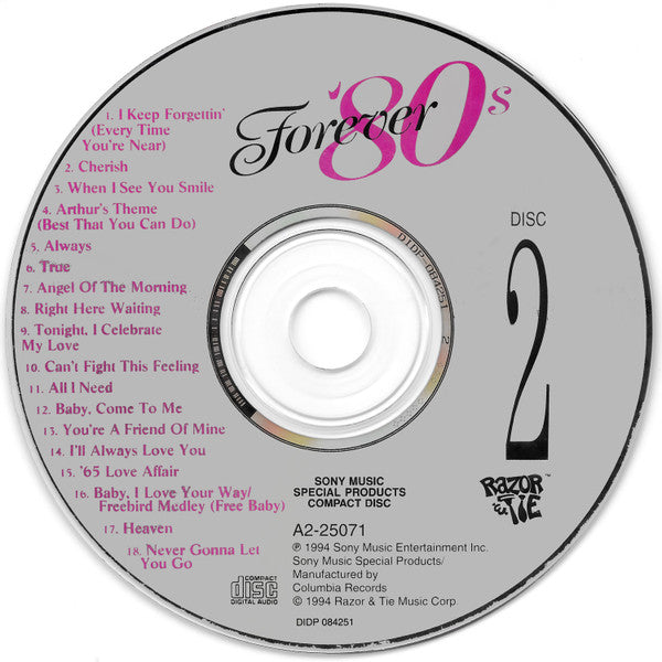 Forever '80s (2xCD) | Near Mint (NM) Near Mint (NM)-