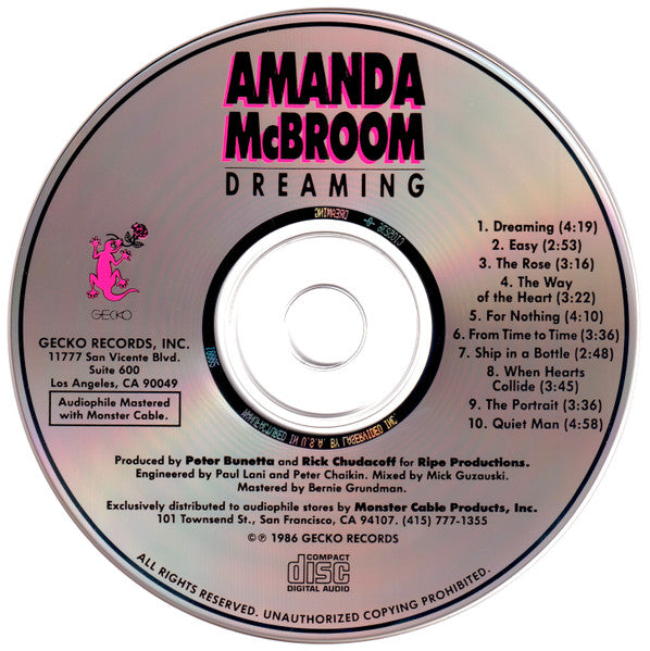 Amanda McBroom - Dreaming (CD) | Near Mint (NM) Near Mint (NM)-