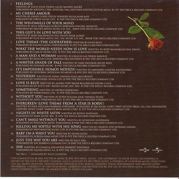 Ronnie Aldrich - The Romantic Pianos Of Ronnie Aldrich *CD* | Mint (M) Near Mint (NM)-