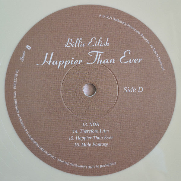 Billie Eilish - Happier Than Ever (2xVINYL) | Near Mint (NM) Near Mint (NM)-
