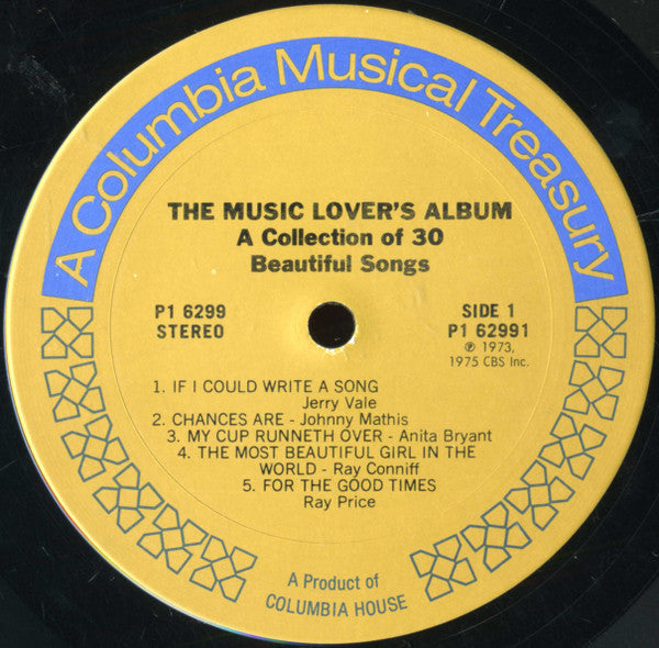 Various - The Music Lover's Album (A Collection Of 30 Beautiful Songs) | Near Mint (NM) Near Mint (NM)-
