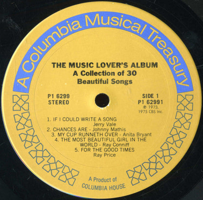 Various - The Music Lover's Album (A Collection Of 30 Beautiful Songs) | Near Mint (NM) Near Mint (NM)-