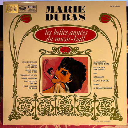 Marie Dubas - Les Belles Années Du Music-Hall N° 68 *FRANCE* | Near Mint (NM) Near Mint (NM)--