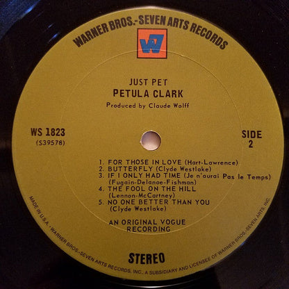 Petula Clark - Just Pet *STEREO-POSTER* | Near Mint (NM) Excellent (EX)--