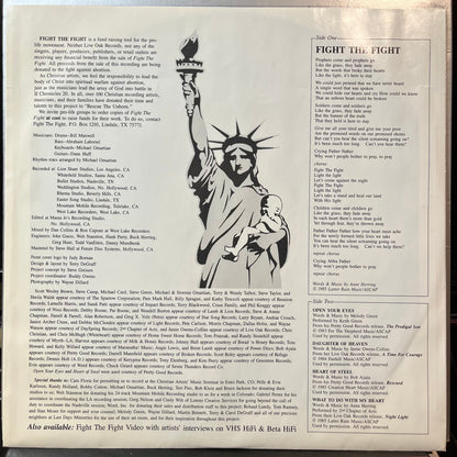 Various - Fight The Fight (Rescue The Unborn)(VINYL LP LIVE OAK SPCN 7-01-600435-X 1985) | USED Near Mint (NM or M-) Excellent+ (EX+)--