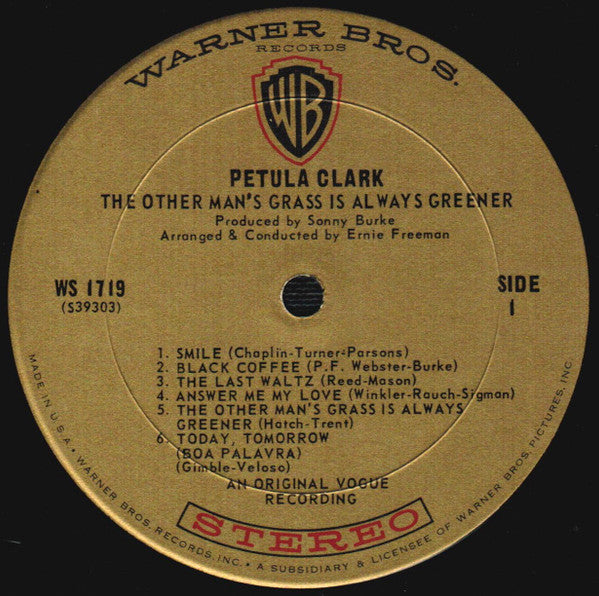 Petula Clark - The Other Man's Grass Is Always Greener *STEREO* | Near Mint (NM) Very Good Plus (VG+)-