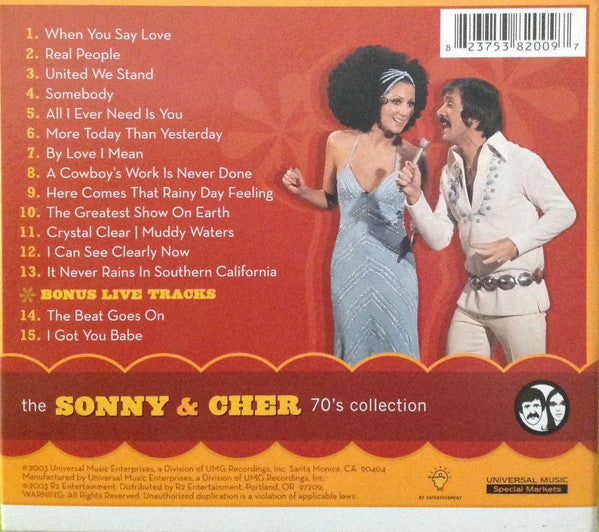 Sonny & Cher - The Sonny & Cher 70's Collection I Got You Babe (CD) | Near Mint (NM) Near Mint (NM)-