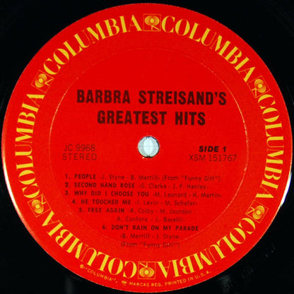 Barbra Streisand - Barbra Streisand's Greatest Hits | Near Mint (NM) Near Mint (NM)-
