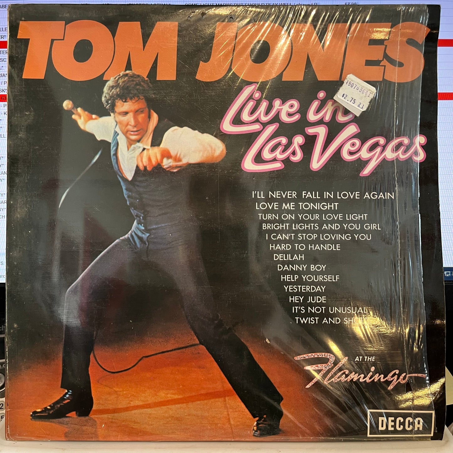 Tom Jones - Live In Las Vegas *UK* | Near Mint (NM) Excellent (EX)--