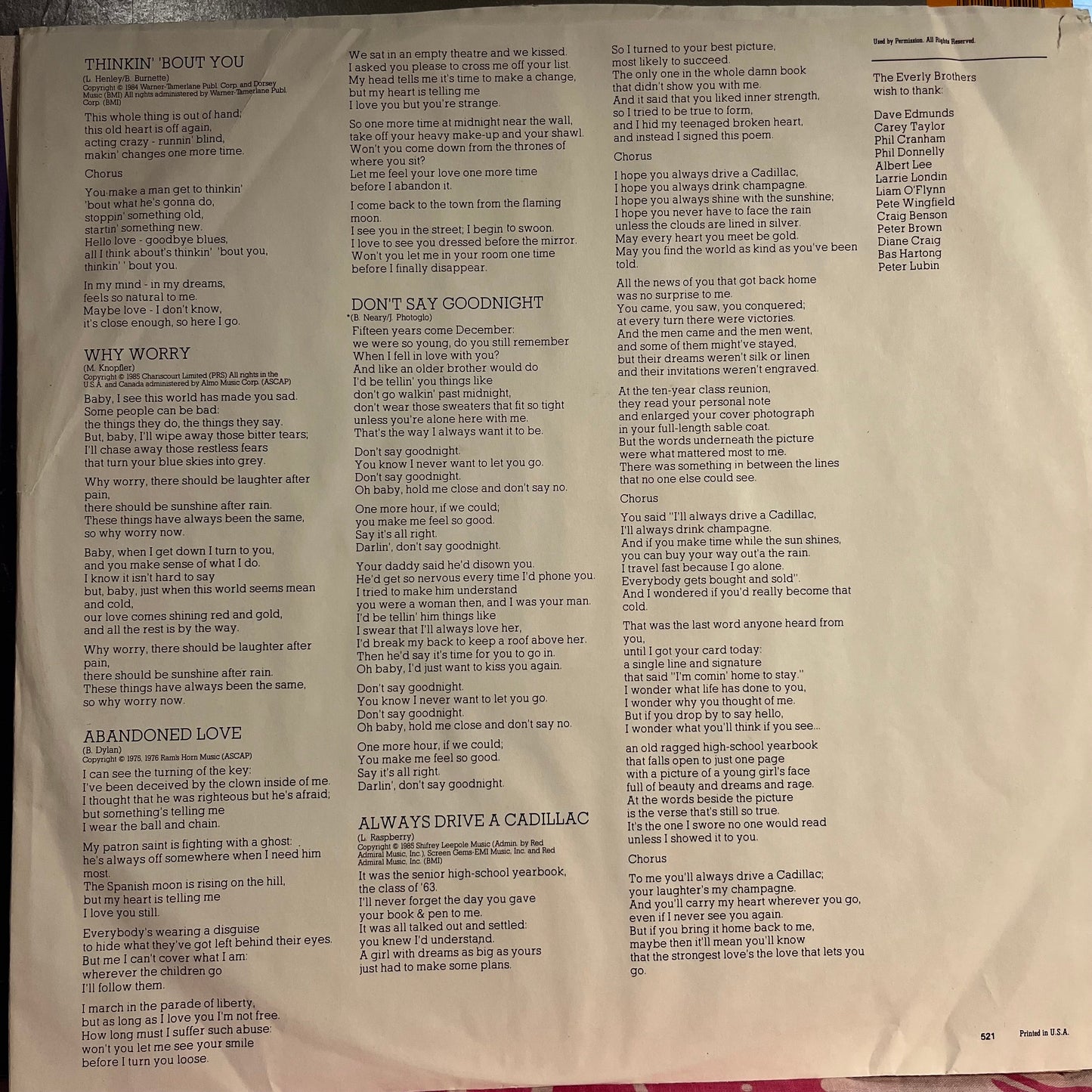 Everly Brothers - Born Yesterday *HRM* | Near Mint (NM) Excellent (EX)-