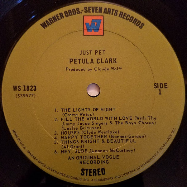 Petula Clark - Just Pet *STEREO-POSTER* | Near Mint (NM) Excellent (EX)--