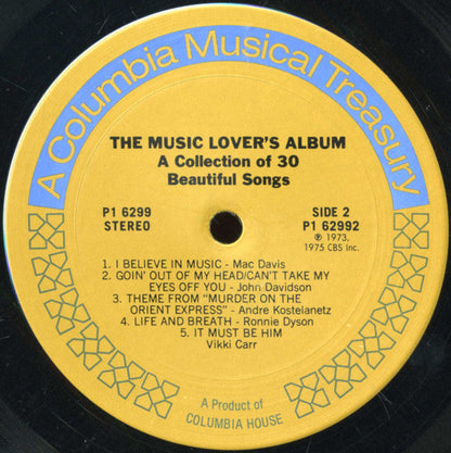 Various - The Music Lover's Album (A Collection Of 30 Beautiful Songs) | Near Mint (NM) Near Mint (NM)-
