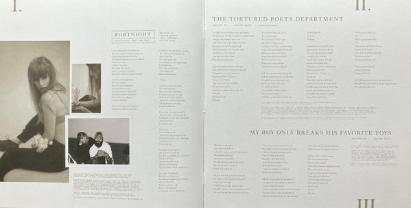 Taylor Swift - The Tortured Poets Department (2X LP) *Phantom Clear* | Near Mint (NM) Near Mint (NM)-