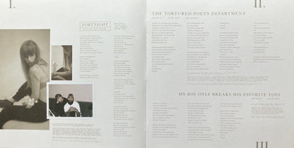 Taylor Swift - The Tortured Poets Department (2X LP) *Phantom Clear* | Near Mint (NM) Near Mint (NM)-